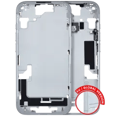 Mellanramshölje med smådelar för iPhone 15 (EU / Global version) (Begagnad OEM-dragning: Klass C) (Blå) blå