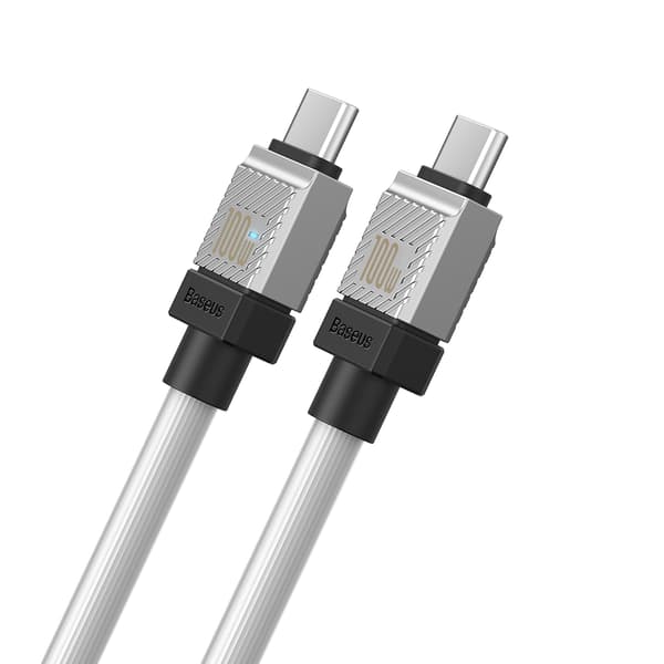 Baseus kabel CoolPlay USB-C - USB-C 2m 100W vit vit
