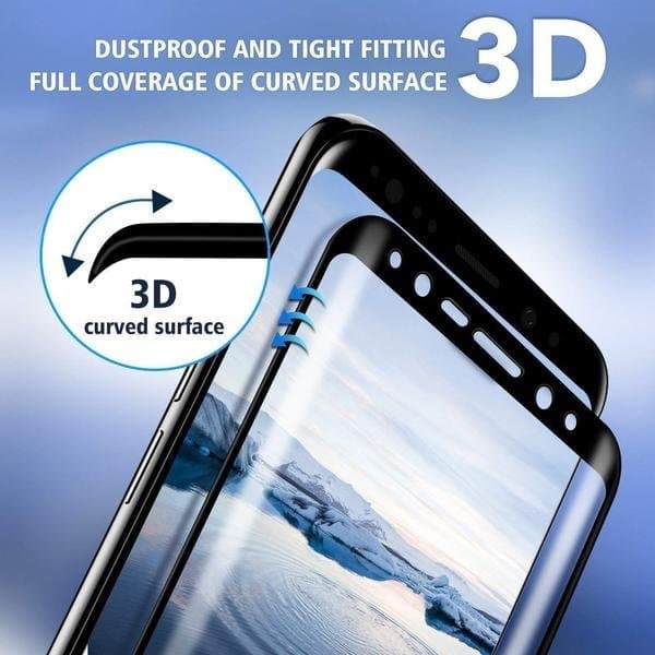 4 st heltäckande Härdat för samsung s9