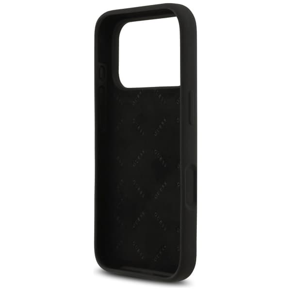 Guess Silicone Big 4G Script fodral för iPhone 17 Pro svart