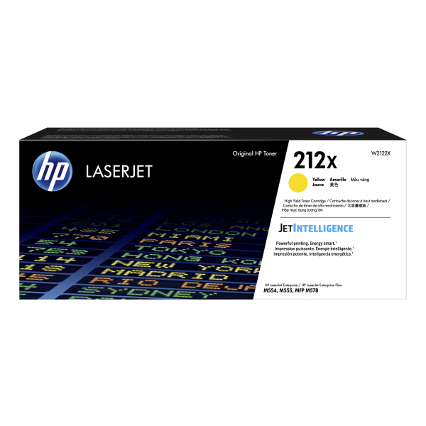 HP 212X Gul 10000 sidor Toner W2122X
