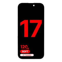 OLED-enhet för iPhone 17 (Eftermarknad Plus: Mjuk) (120HZ)