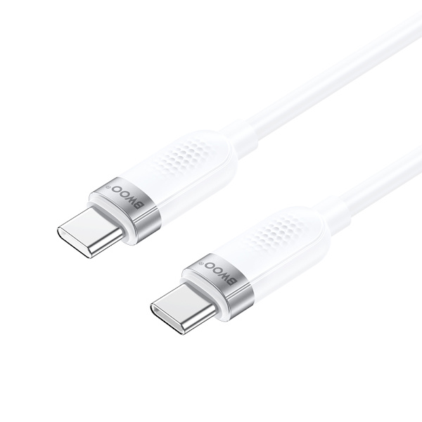 BWOO 65W kabel USB-C - USB-C 1m vit