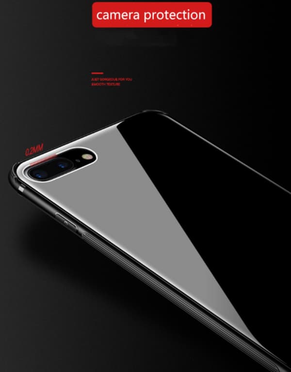 Glas fodral För Iphone 7/8 röd