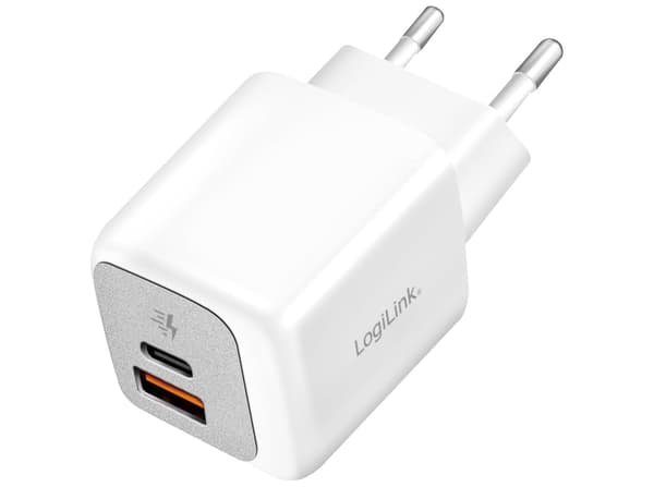 Logilink-adapter 20 Watt 1xUSB-C 1xUSB-A vit