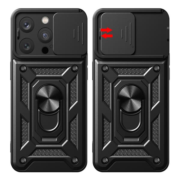 Defender Slide skal för Xiaomi Redmi Note 9s / 9 Pro / 9 Pro Max svart