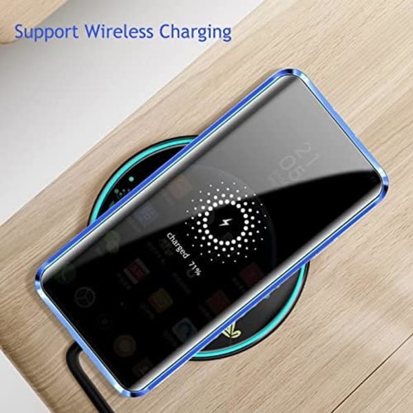 Sekretess magnetiskt fodral för Samsung S25 plus svart svart