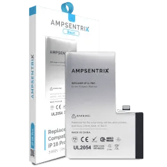 Ersättningsbatteri för iPhone 16 Pro (AmpSentrix Basic)
