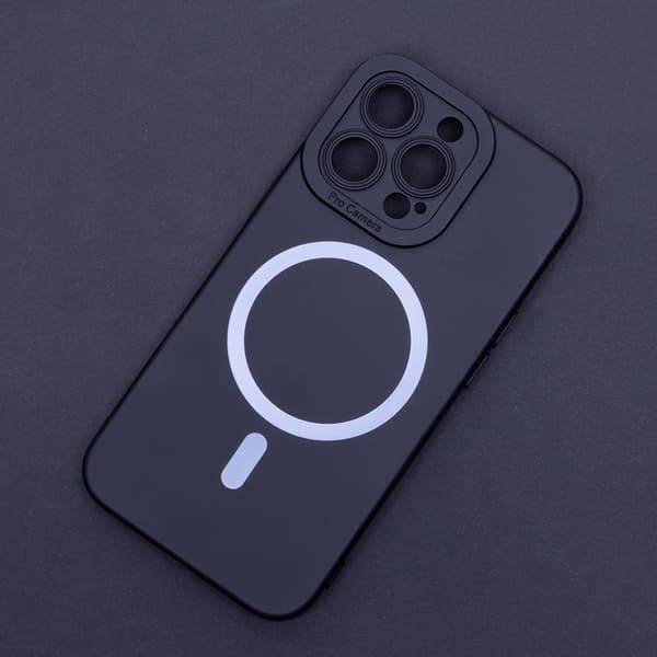 Silicon Mag-fodral för iPhone 16 Plus svart