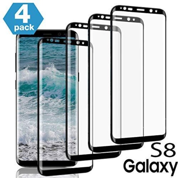 4 kpl koko näytönsuoja Samsung S8:lle