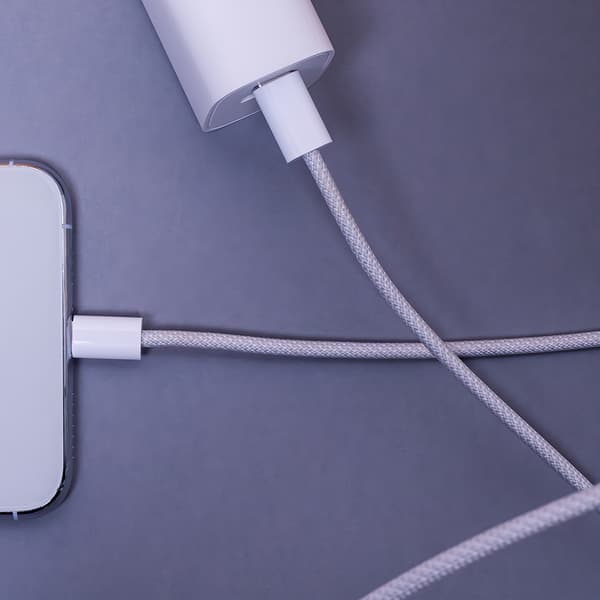 Maxlife MXUC-06-kabel USB-C - Lightning 1,0 m 20W grå nylon