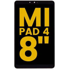 LCD-enhet utan ram kompatibel med Xiaomi Mi Pad 4 8'' (renoverad) (svart)