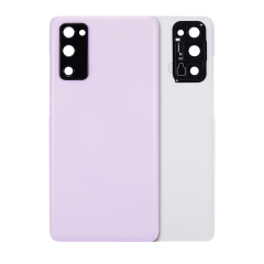 Baksida Glas Med Kameralins För Samsung Galaxy S20 FE 5G (Eftermarknad Plus) (Cloud Lavender)