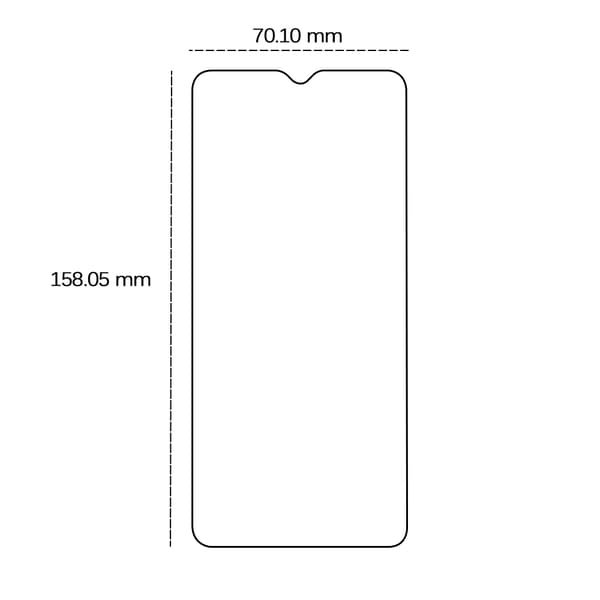 härdat glas 2,5D för Motorola Moto E13