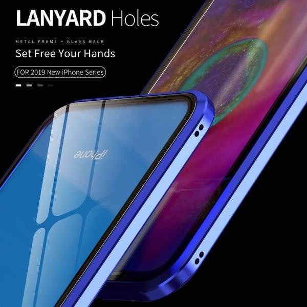 Dubbelsidig härdat glas för iphone 11 svart
