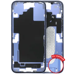 Mellanramshölje med smådelar för iPhone 16 Plus (amerikansk version) (begagnad OEM-dragning: Grade B) (Ultramarin)