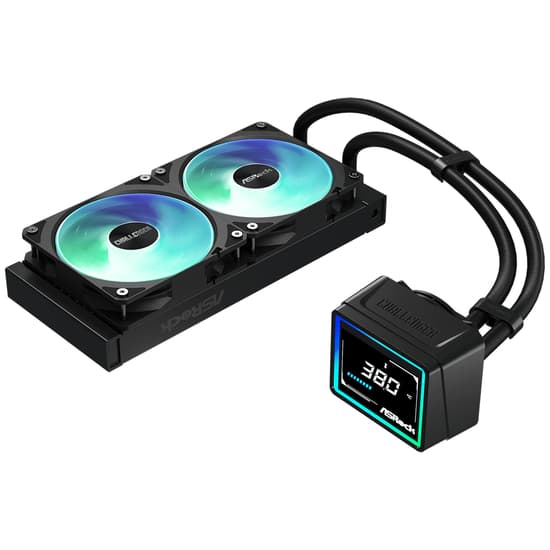 Asrock Challenger 240 Digital ARGB kölesystem 1-pack svart 120 mm svart