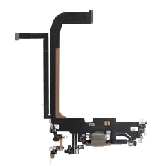 Laddningsport Flexkabel för iPhone 13 Pro Max (Begagnad OEM-del) (Guld) guld