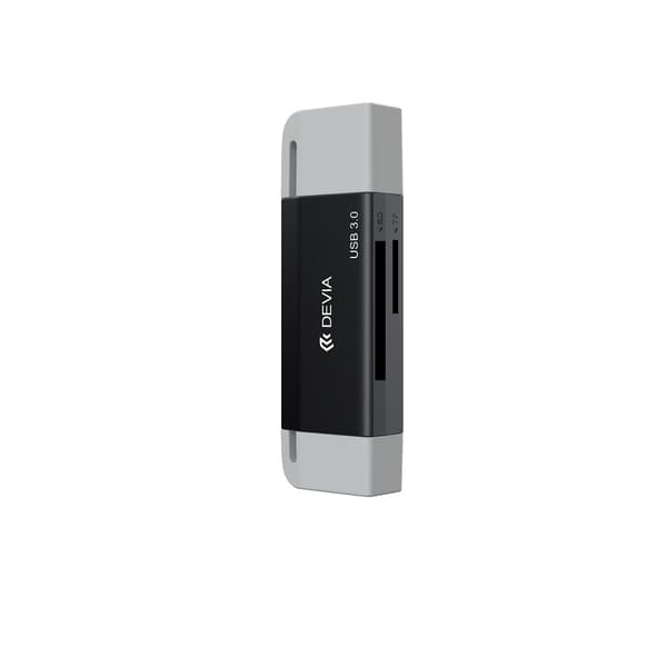 Devia kortläsare 2i1 EL240 USB/USB-C 3.0 svart