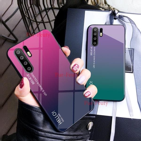 gradient härdat glas  för Huawei p30 pro