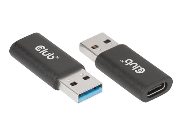 Club 3D CAC-1525 USB-A till USB-C adapter svart