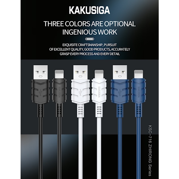 2 st 2m micro-usb svart svart