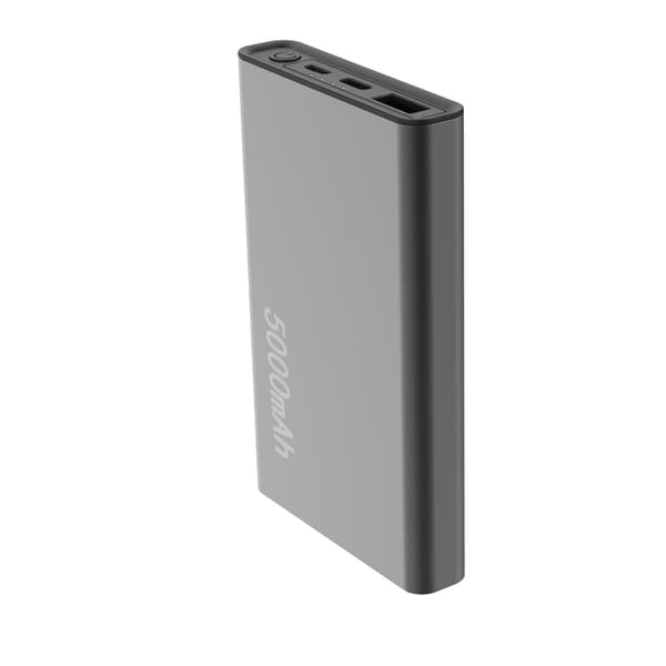 Setty Recycling powerbank 5000 mAh 12W grå QRPB5-12-18 grå