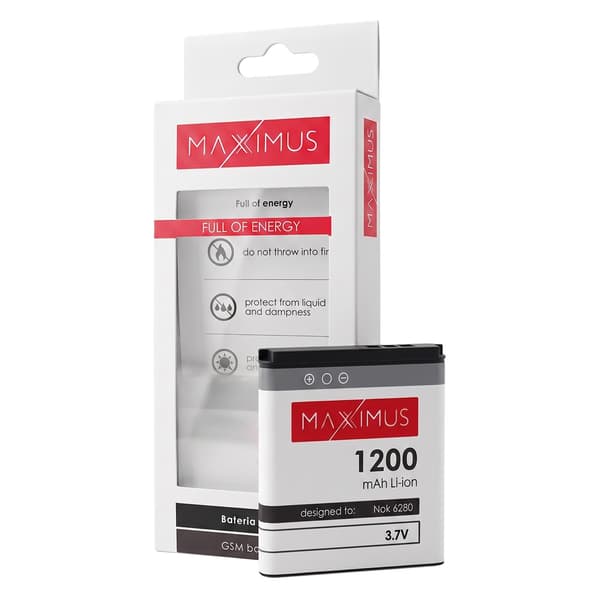 BATTERI MAXXIMUS NOKIA 6280 1200 mAh BP-6M