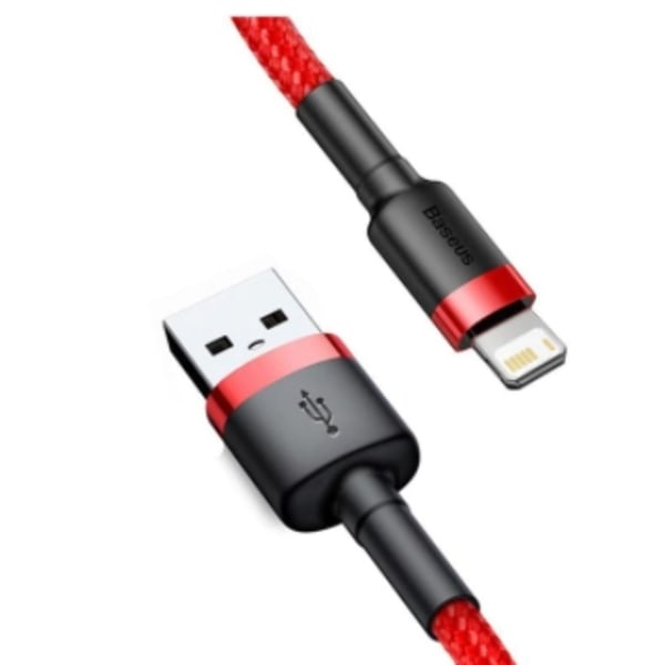 Extra lång  3M iphone  baseus kabel röd