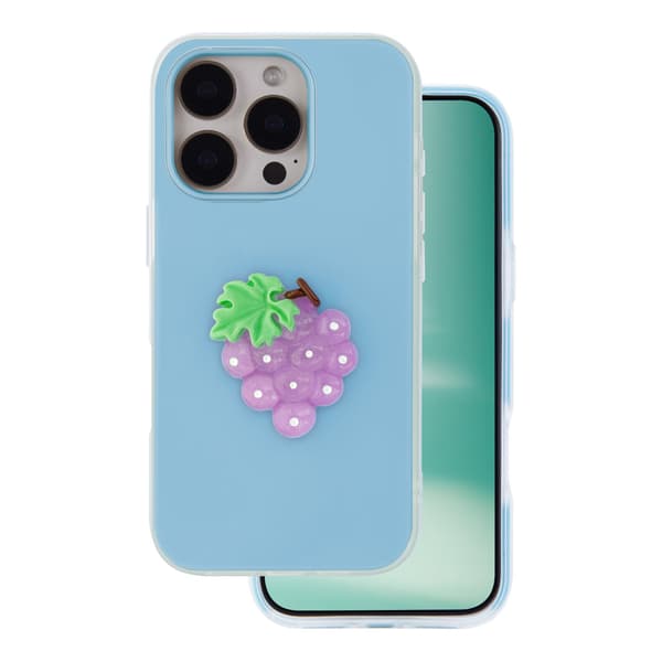 Frukt 2-i-1 fodral till iPhone 16 Pro 6,3\" blå