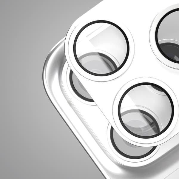 Etteri fullt kameralinsskydd för iPhone 17 Pro silver