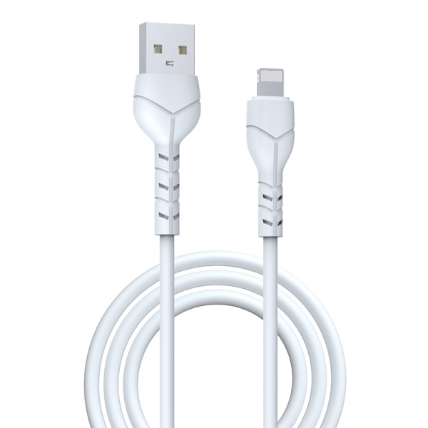 Devia-kabel Kintone EC143 USB - Lightning 1,0 m 2,1A vit