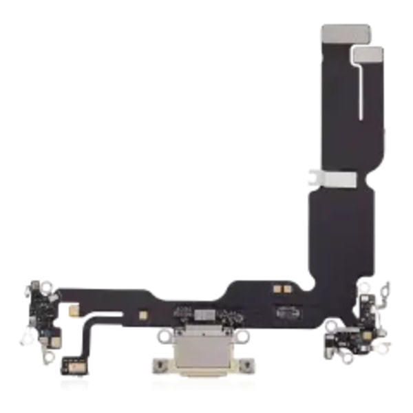 Laddningsport Flexkabel för iPhone 15 Plus (Eftermarknad Plus) (Gul)