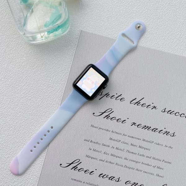 SILIKONREM APPLE WATCH 42/44/45/49MM (97+110) BLÅ