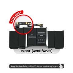 Batteri (A1964) för MacBook Pro 13" A1989 (2018-2019) / A2251 (2020)