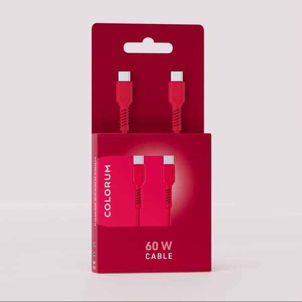 COLORUM-kabel USB-C - USB-C 1,8m 3A CK60-CC-02 xMagenta