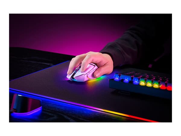 Razer Basilisk V3 pro Optisk trådlös Kablet vit