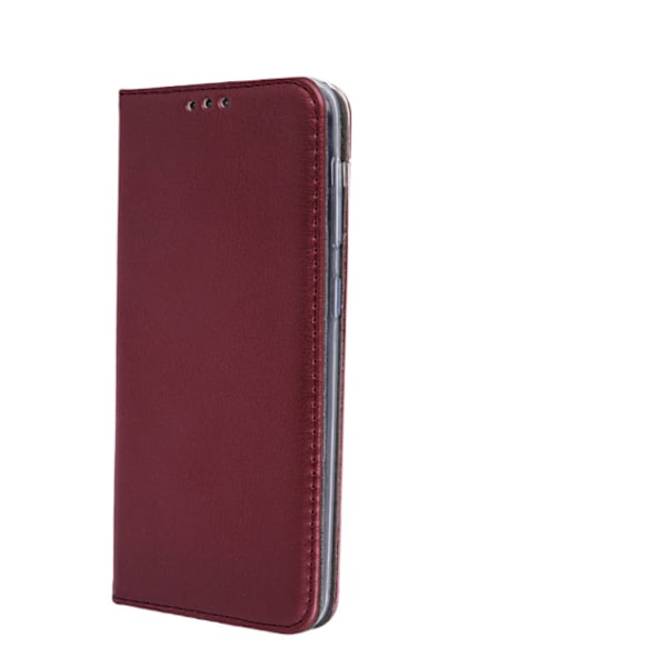 Magnet fodral för Samsung s22 plus Eco Läder  vinröd brun