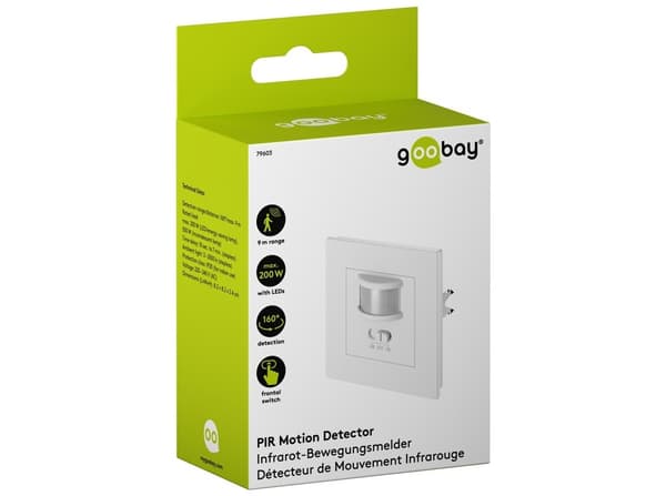 goobay 79603 Vägmonteret Bevägelsessensor vit
