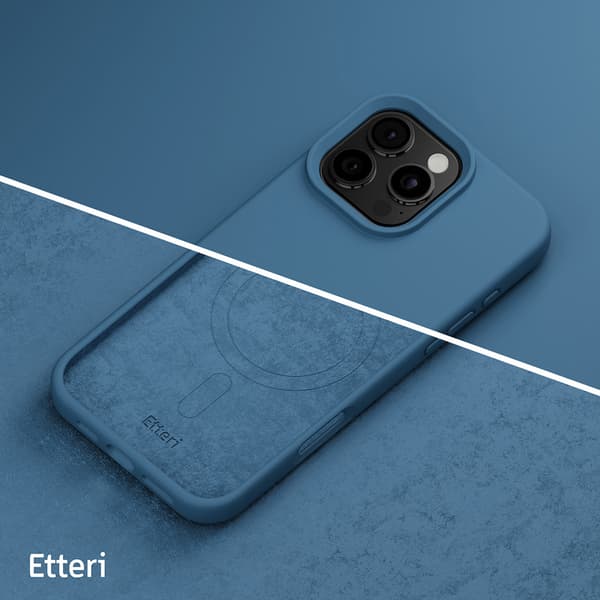 Etteri Silicone Mag skal för iPhone 16 Pro mörkblå blå