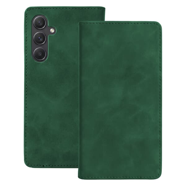Smart Suede-fodral för Samsung Galaxy A55 5G grön grön