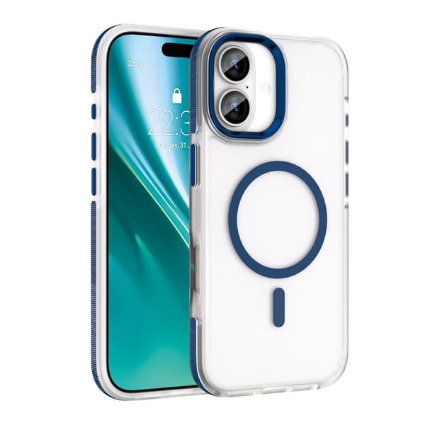 Etteri Icy Mag skal för iPhone 17 blå blå