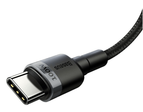 2 st 2m USB-C-usbc Baseus 100W snabbladdningsstöd