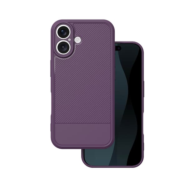 Simple Carbon skal för iPhone 17 lila lila