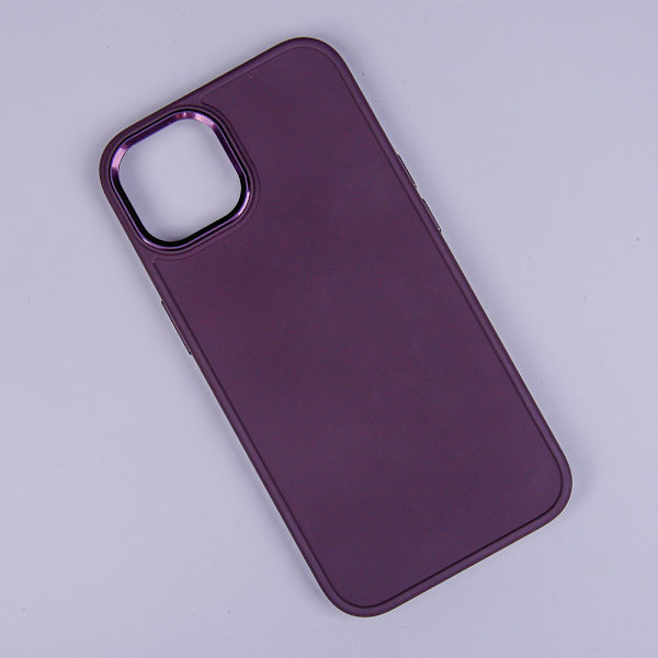 Satinfodral till iPhone 15 Pro Max 6,7\" vinröd