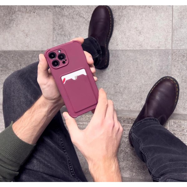 Armor Card Fodral iPhone 11 Pro Max rosa
