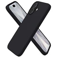 Liquid Silicone Beskyttelsescover för iPhone 17 svart