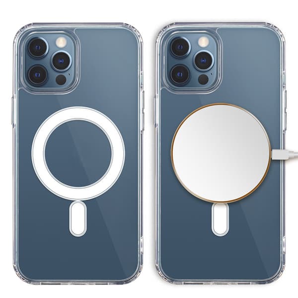 Anti Shock 1,5 mm Mag skal för iPhone 17 Pro / iPhone 18 Pro transparent stort hål