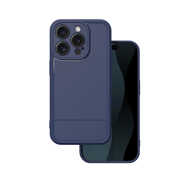 Enkelt kolfodral för iPhone 15 Pro 6,1\" blå