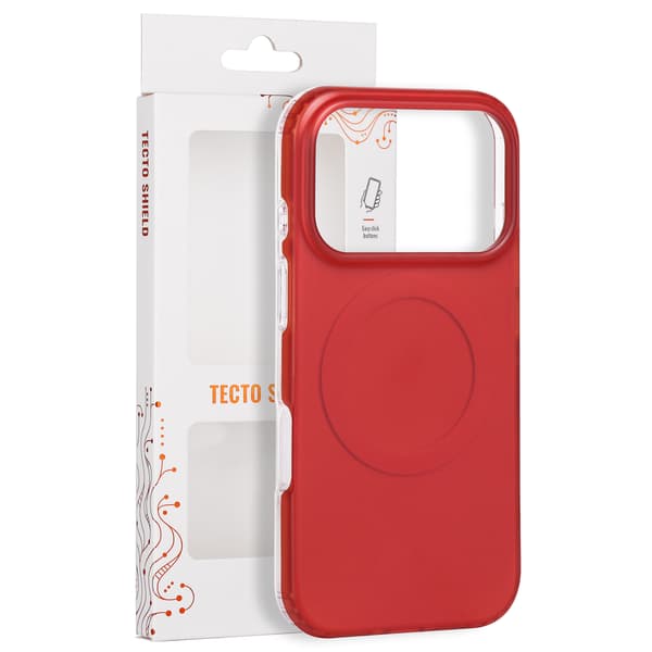 Tecto Shield Mistiq Mag skal för iPhone 17 Pro / 18 Pro röd röd